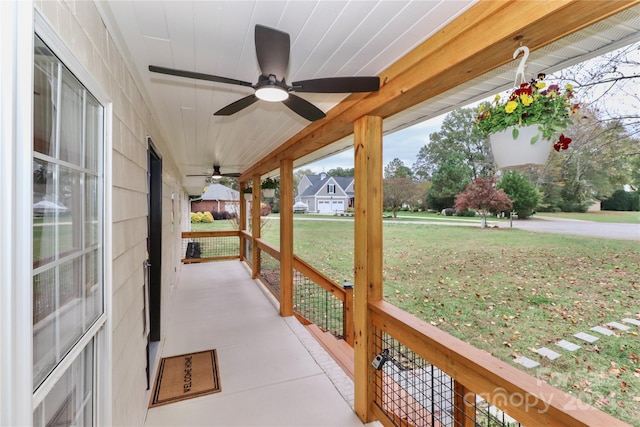 view of patio / terrace with covered porch