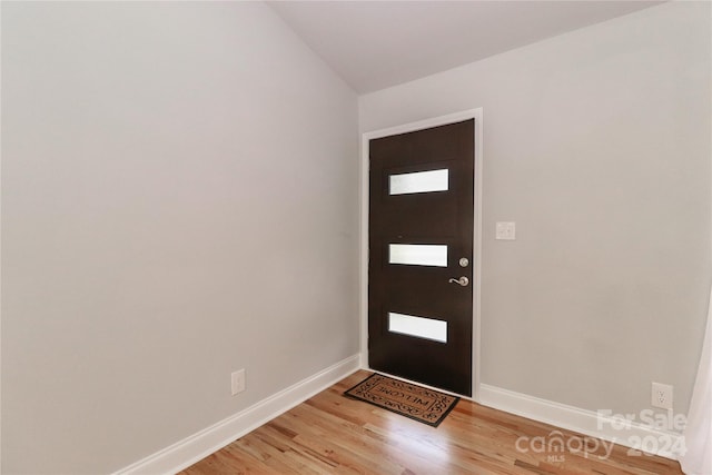 foyer featuring light hardwood / wood-style flooring