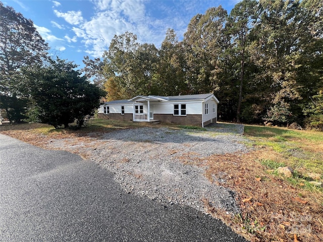 view of front of home