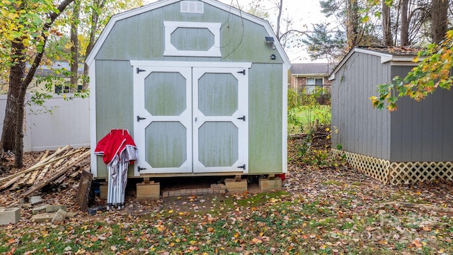 view of outdoor structure