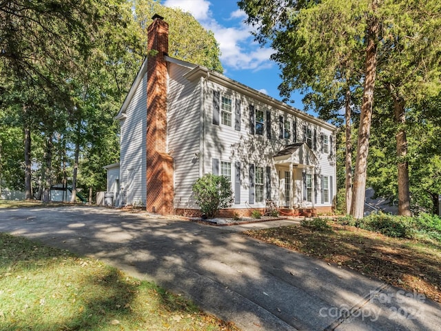 view of colonial house