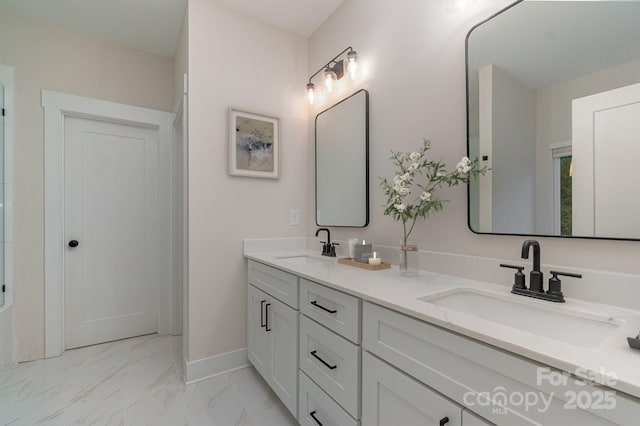 bathroom with vanity