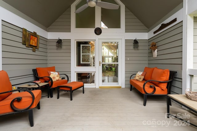 view of patio / terrace featuring a deck