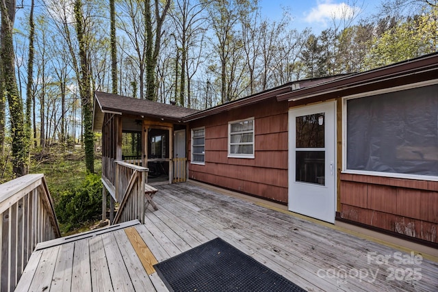 view of deck