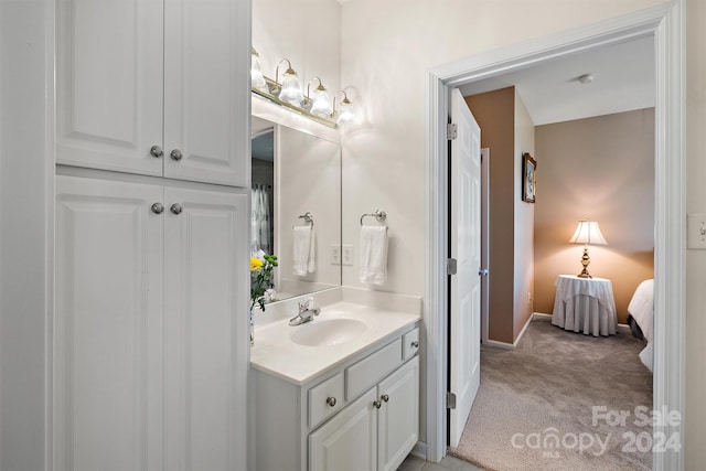 bathroom with vanity