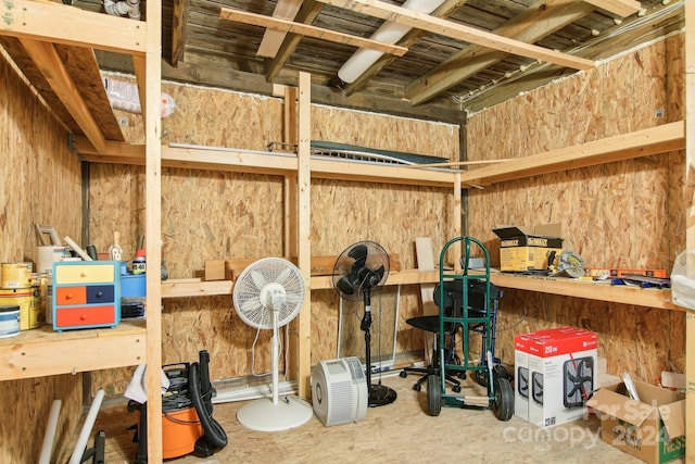 view of storage room