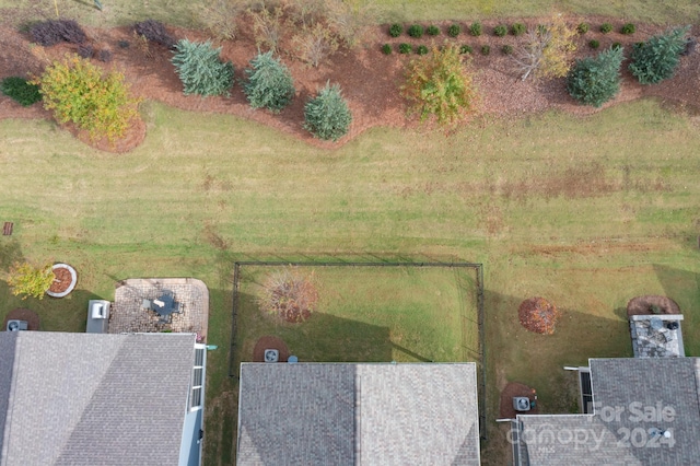 drone / aerial view with a rural view