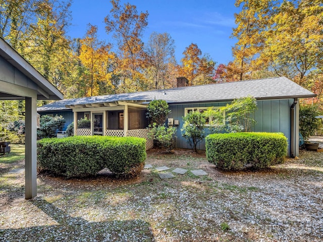 view of ranch-style house