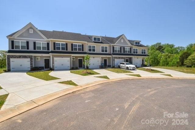 view of property featuring a garage