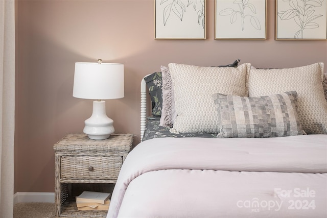 bedroom featuring carpet