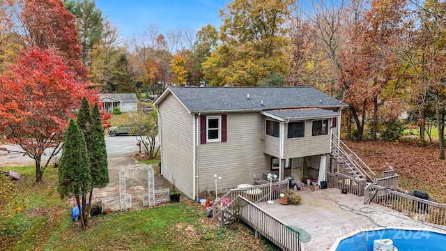 back of house featuring a patio