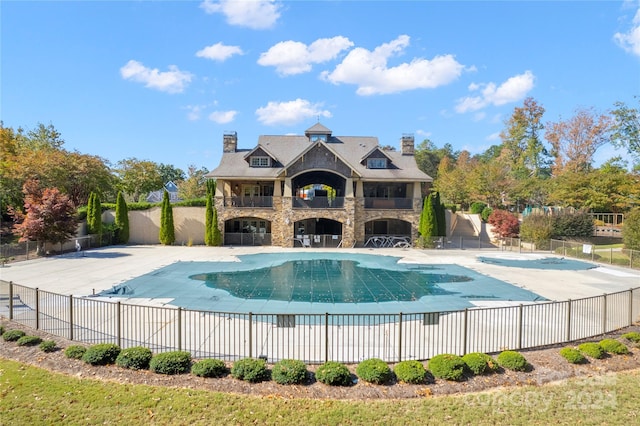 view of pool