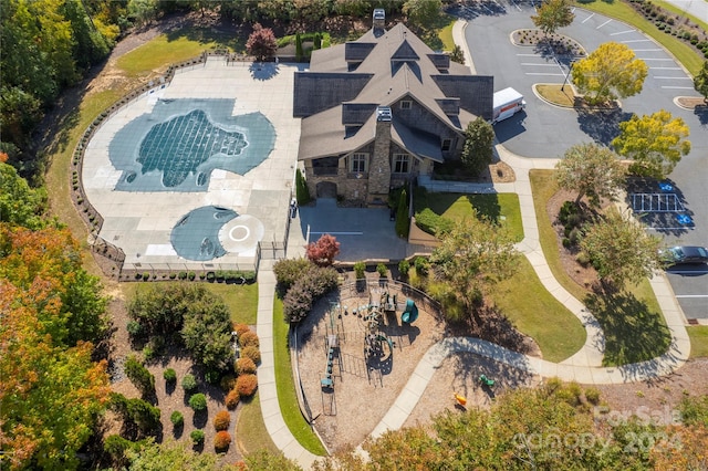 birds eye view of property