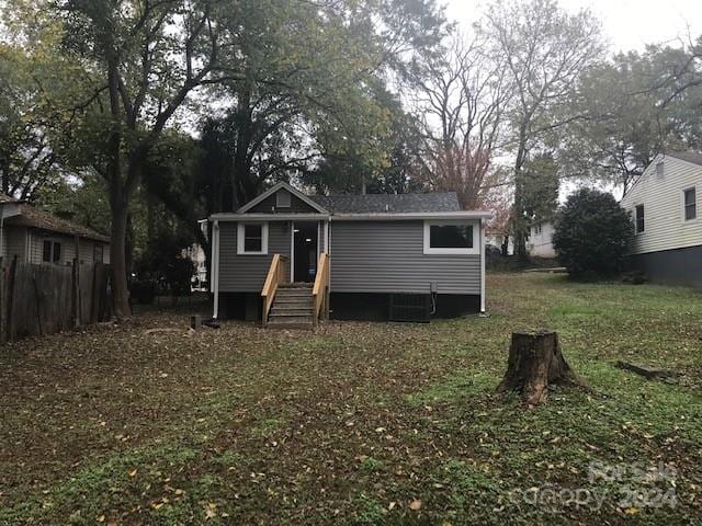 view of front of house featuring central AC unit