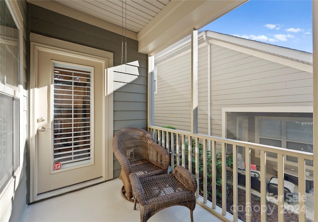 view of balcony