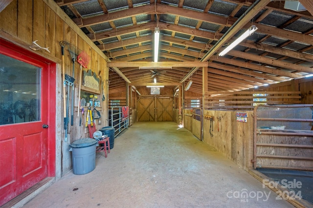 view of horse barn