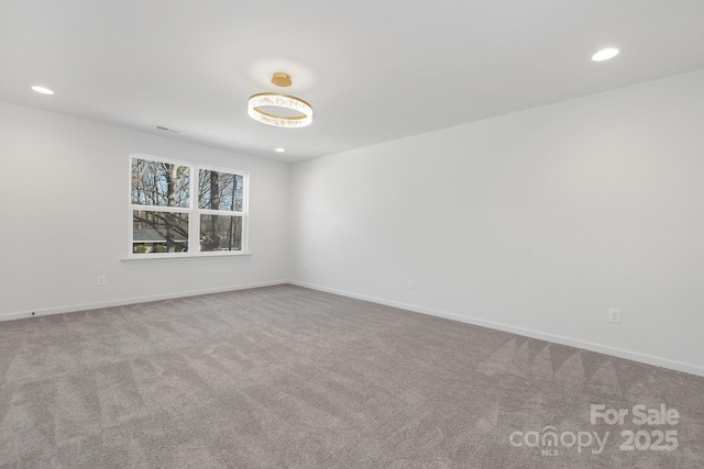 view of carpeted empty room