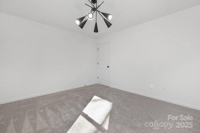 empty room featuring carpet floors