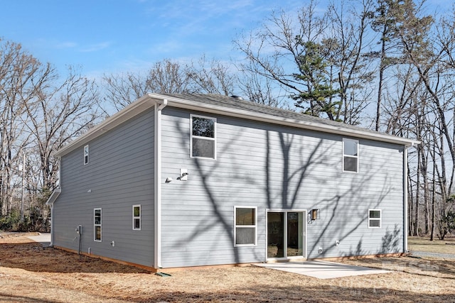 rear view of house featuring a patio area