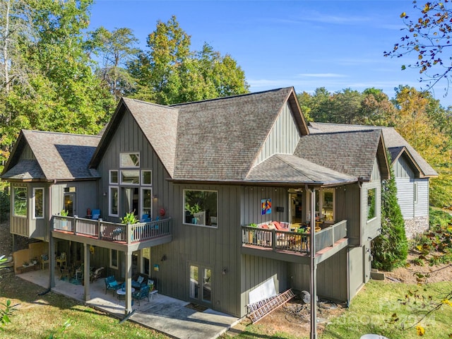 rear view of house with a patio area