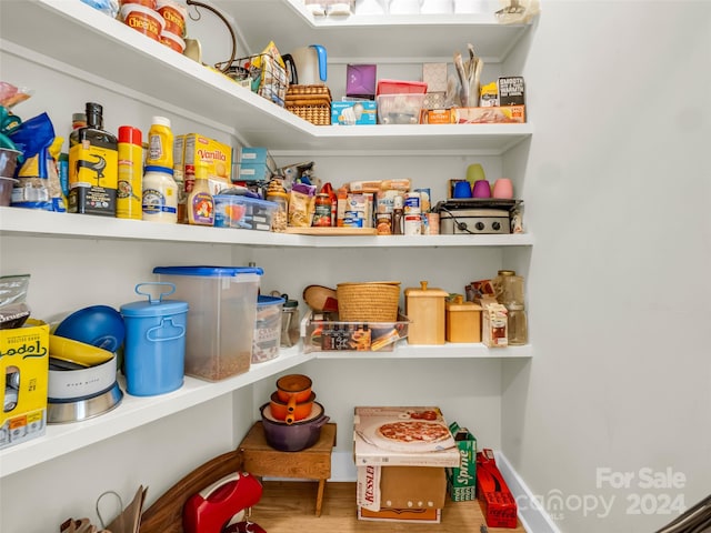 view of pantry