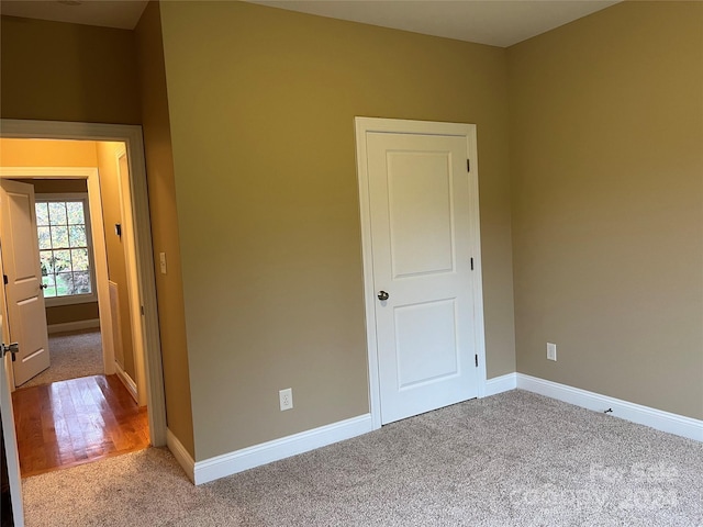 view of carpeted empty room