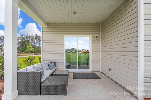 view of patio / terrace featuring an outdoor hangout area