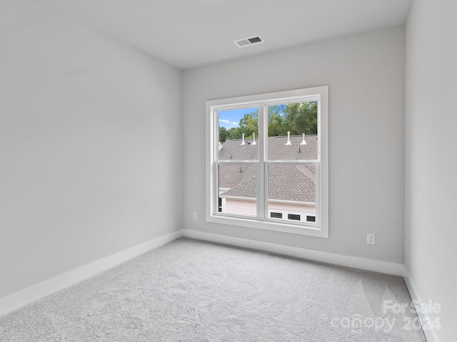 view of carpeted empty room