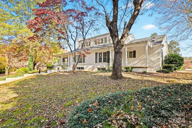 view of rear view of property