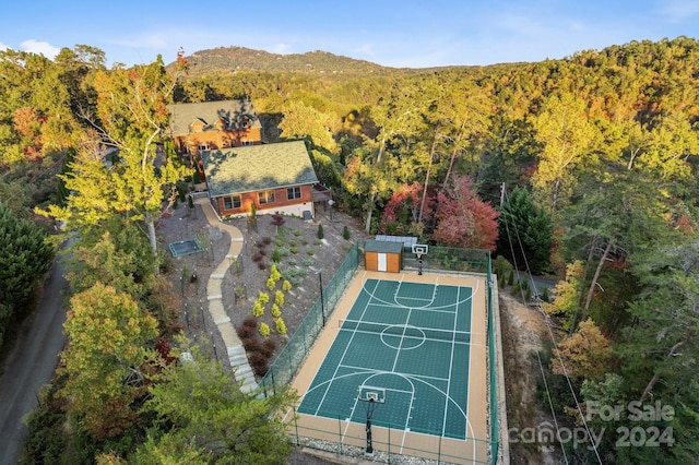 view of basketball court