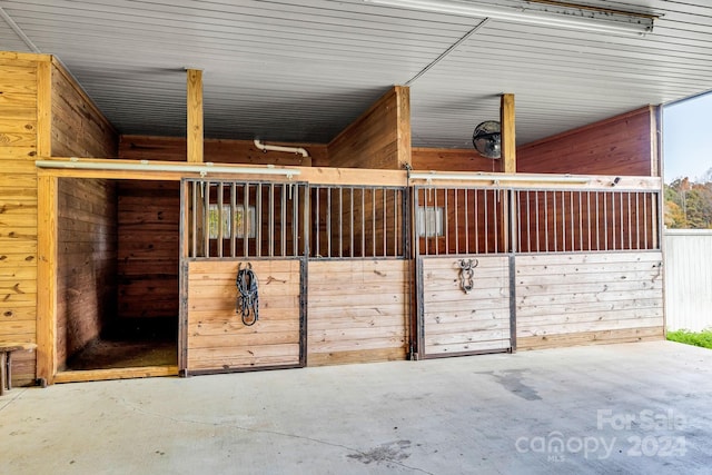 view of horse barn