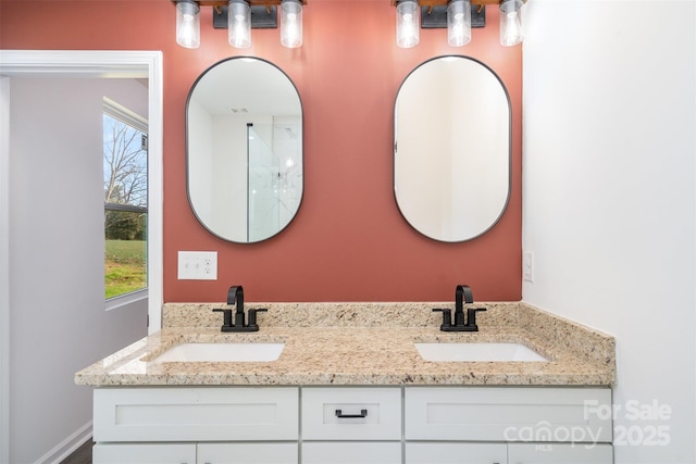 bathroom featuring vanity