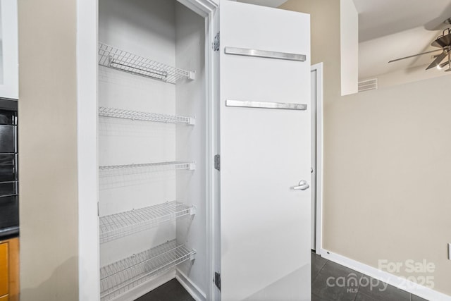 closet featuring visible vents