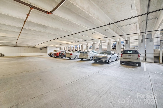view of parking deck