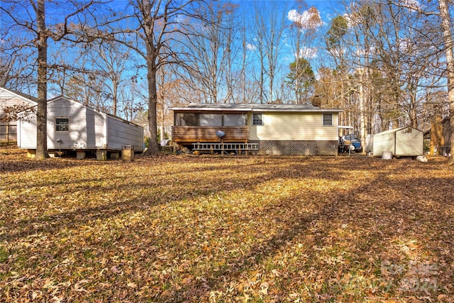 view of rear view of property