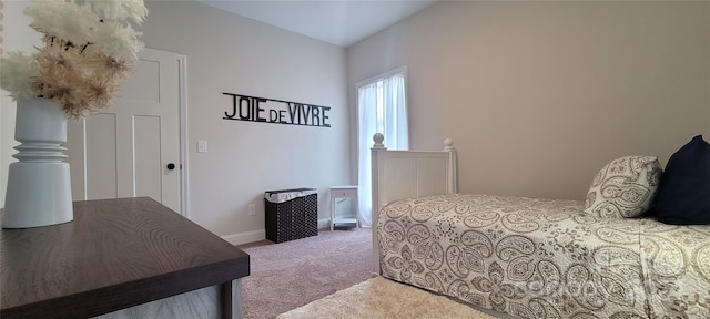 bedroom with carpet flooring