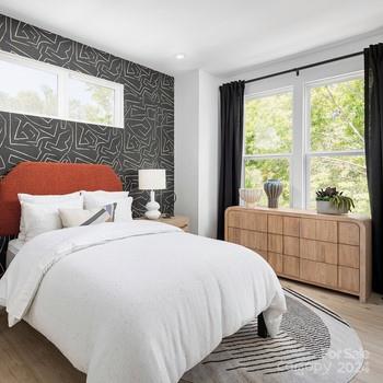 bedroom featuring hardwood / wood-style flooring