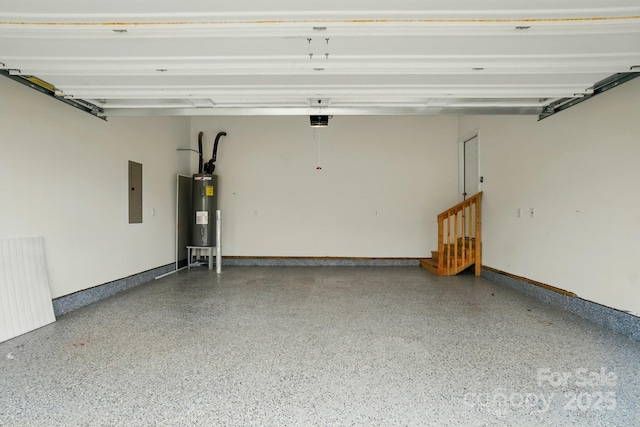 25622 Seagull Dr Unit 645, Lancaster, SC 29720 - garage with electric water heater, electric panel, and baseboards