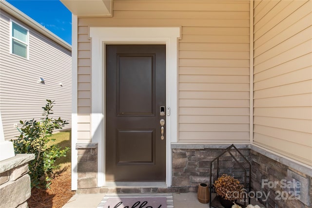 view of property entrance