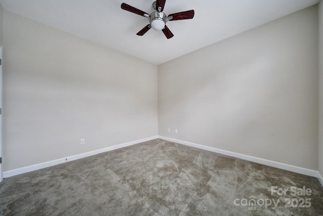 4919 Polo Gate Blvd, Charlotte, NC 28216 - carpeted spare room featuring baseboards and ceiling fan