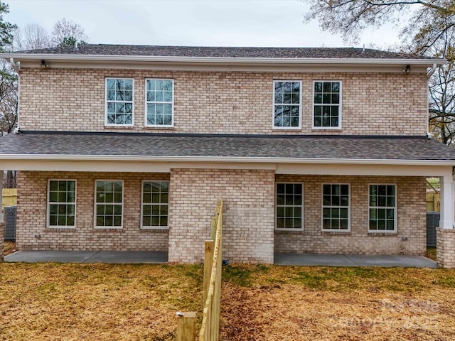 back of house featuring a patio