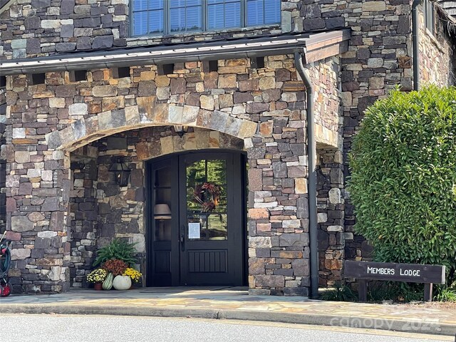 00 Birkdale Dr Unit 159, Mill Spring, NC 28756 - view of exterior entry with stone siding