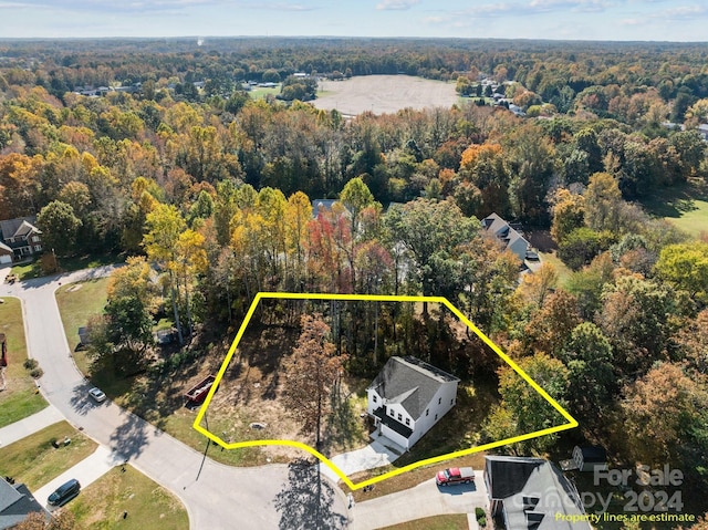 1403 Gentry Pl, Salisbury, NC 28146 - aerial view of property's location featuring a forest and property boundaries highlighted