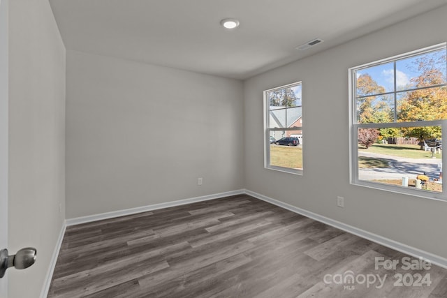 1403 Gentry Pl, Salisbury, NC 28146 - empty room featuring dark wood finished floors and baseboards