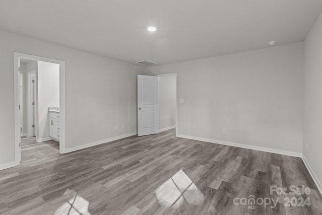 empty room featuring light wood-type flooring