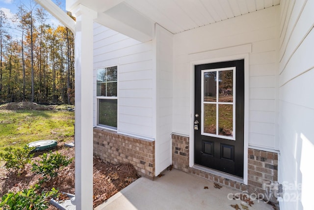 1403 Gentry Pl, Salisbury, NC 28146 - doorway to property featuring brick siding