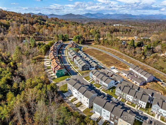 bird's eye view featuring a mountain view