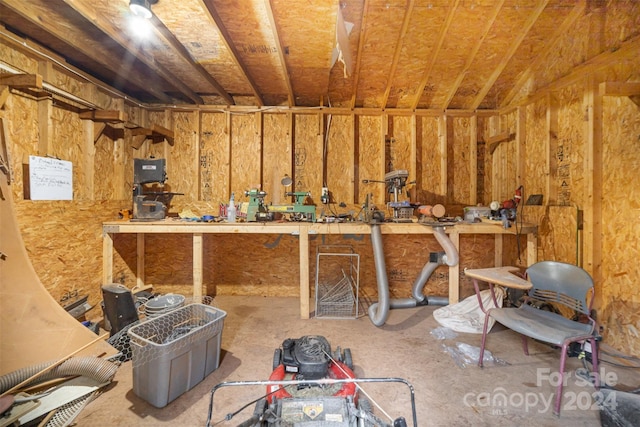 view of storage room