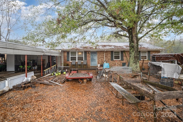 view of rear view of property