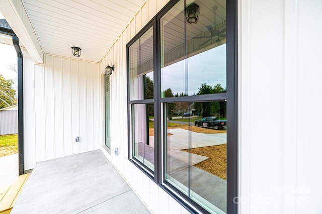 balcony with covered porch